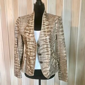 Giorgio Armani Textured Beige Blazer